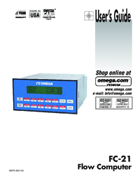 Thumbnail of document Manual - FC-22-FS485 Mulifunction Flow Computers, with Liquid, Gas, Steam, Equations